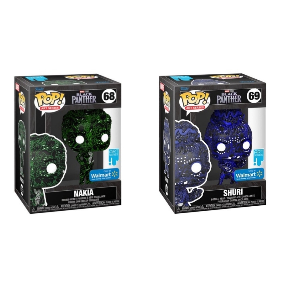 Funko POP! Black Panther Nakia and Shuri Art Series